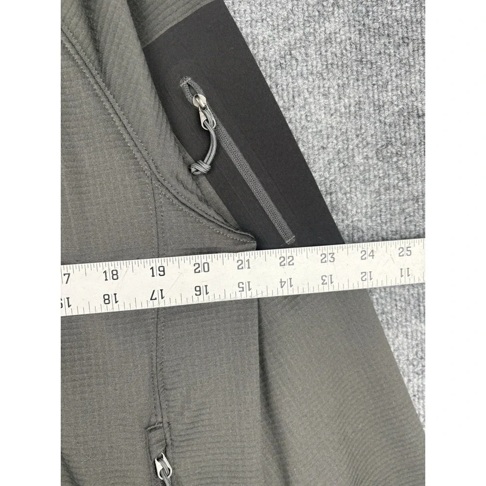 The North Face Borod Full Zip Jacket Mens XL Green Grid Fleece NF0A2VE1 Hiking